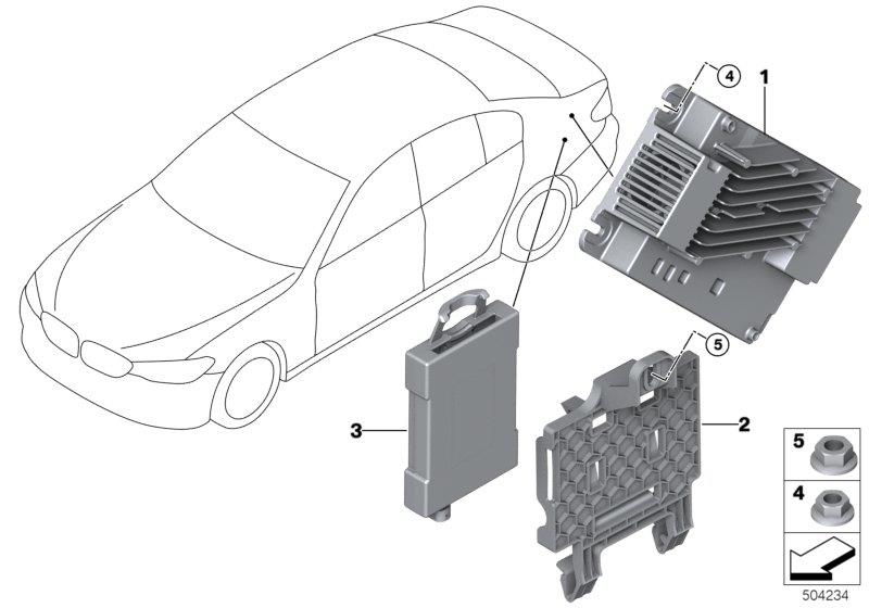 Diagram Receiver Audio Module for your 1988 BMW M6   