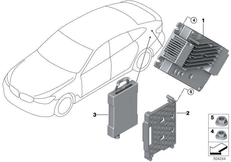 Diagram Receiver Audio Module for your 1988 BMW M6   