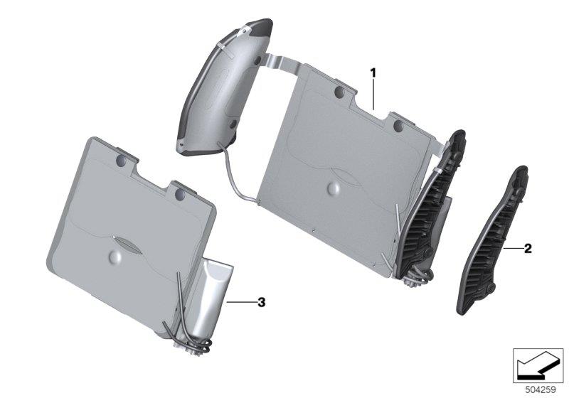 Diagram Seat, front, lumbar for your 2015 BMW M6   