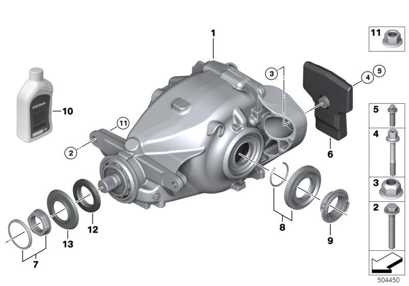 Diagram Rear-axle-drive for your 2021 BMW M340iX   
