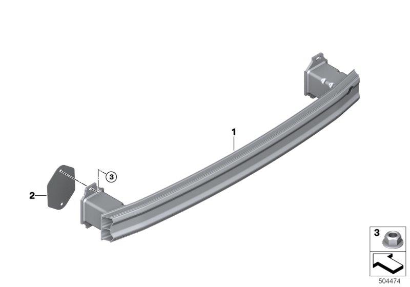 Diagram Carrier, rear for your BMW M6  