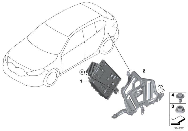 Diagram Receiver Audio Module for your 1988 BMW M6   