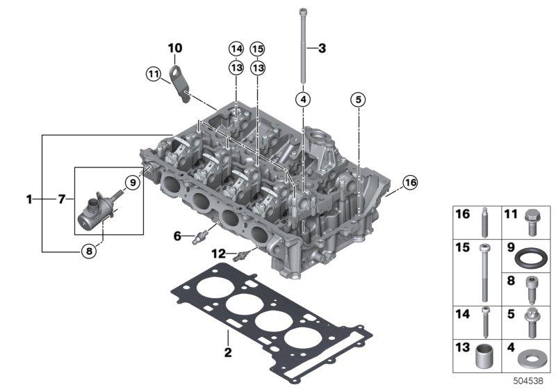 Diagram Cylinder head for your 2020 BMW X2   