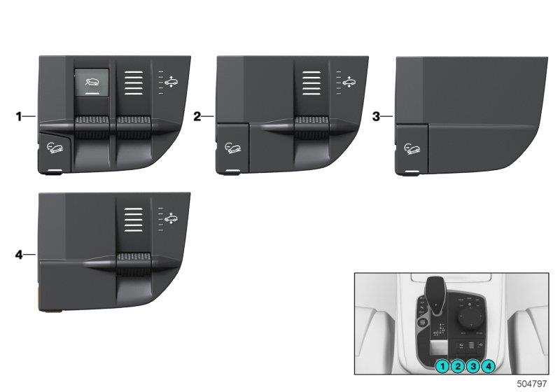 Diagram Switch self-leveling suspension / HDC for your BMW