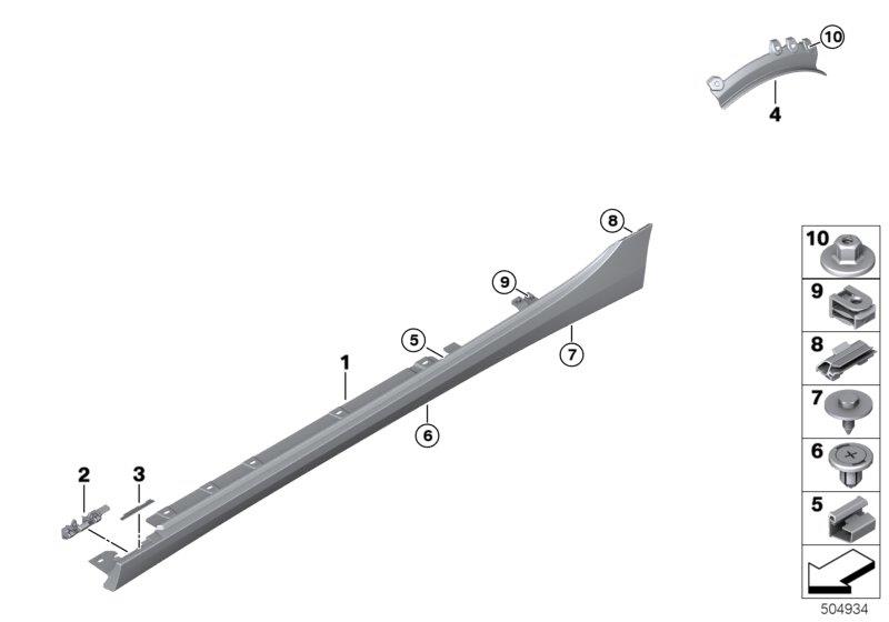 Diagram Cover door sill / wheel arch for your BMW