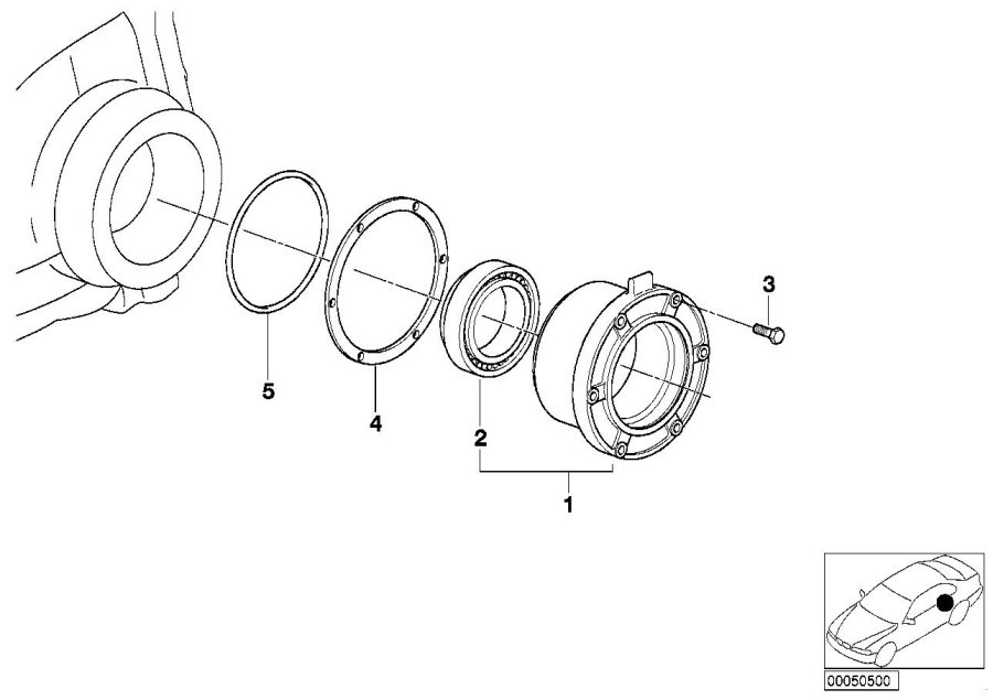 Diagram Differential-spacer ring for your 2016 BMW M6   