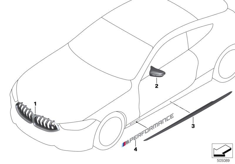 Diagram M Performance aerodynamics acc.parts for your 1994 BMW M3   