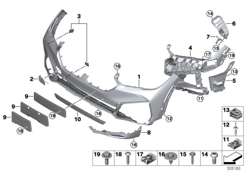 Diagram Trim cover, front for your 2009 BMW M6   