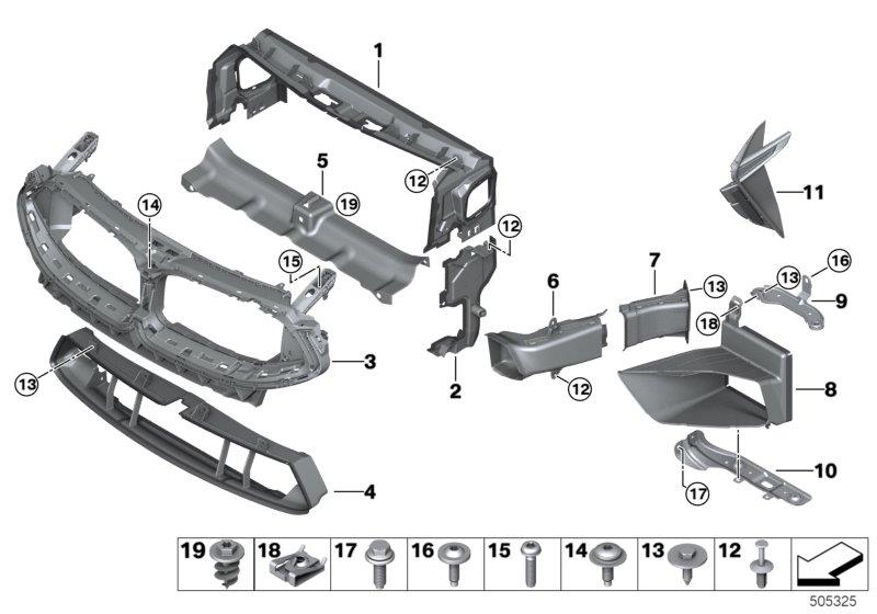 Diagram Air ducts for your 2013 BMW