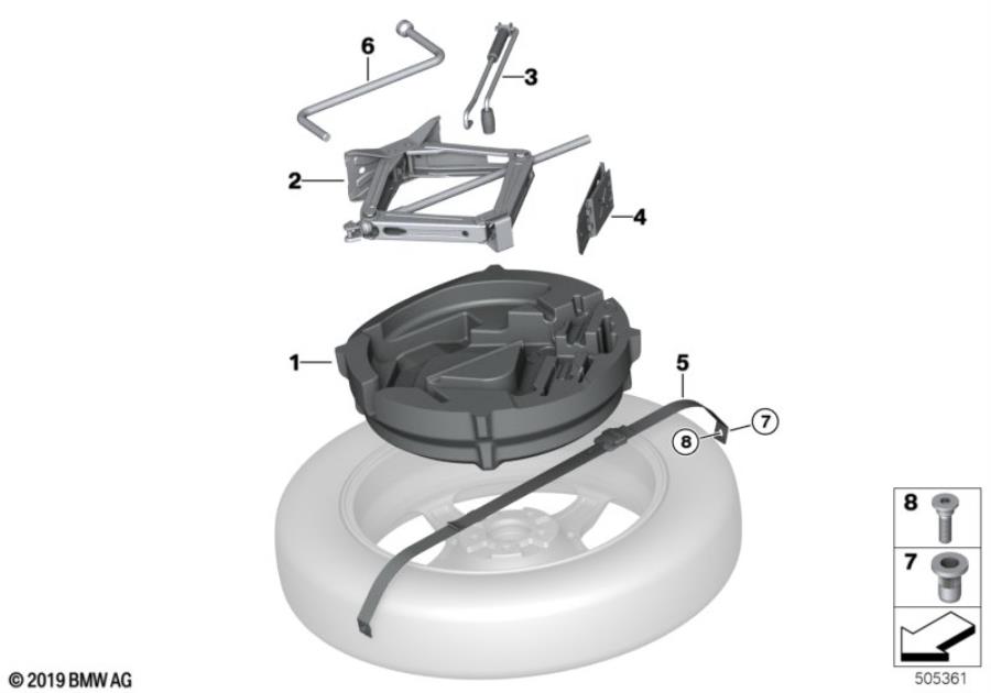 Diagram Car tool/Lifting jack for your 2022 BMW Alpina XB7   