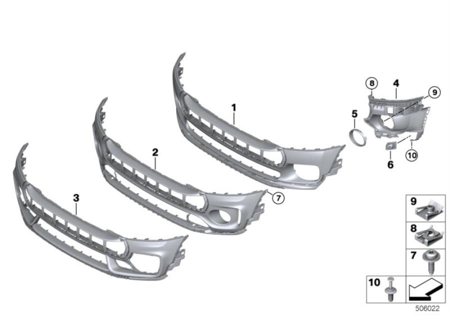 Diagram Trim cover, front for your MINI