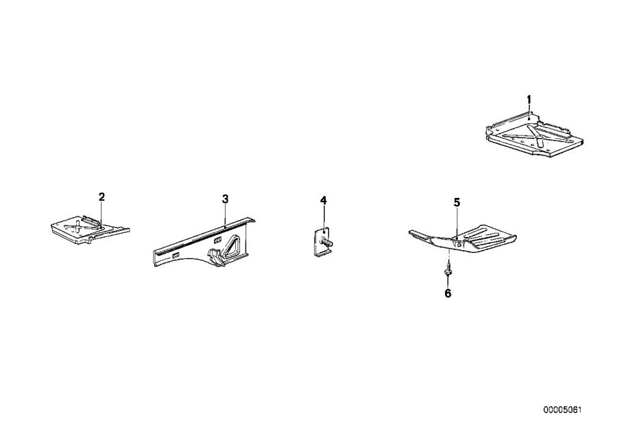 Diagram Front body parts for your BMW