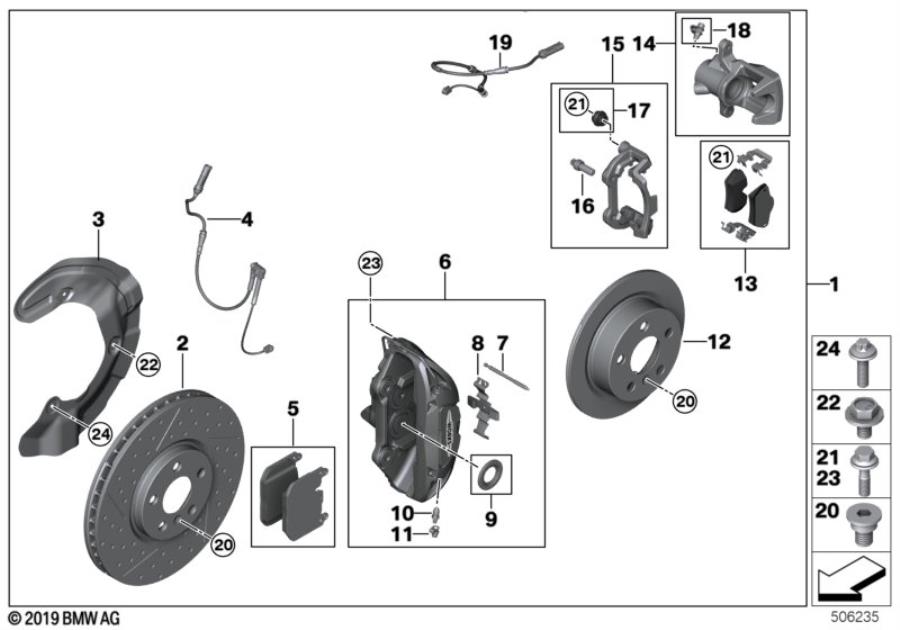 Diagram Sports brake retrofit kit for your MINI