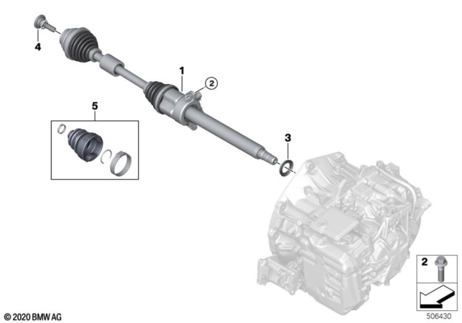 Diagram Output shaft front right for your MINI