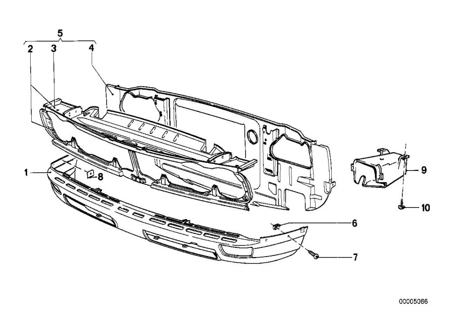 Diagram Front panel for your BMW