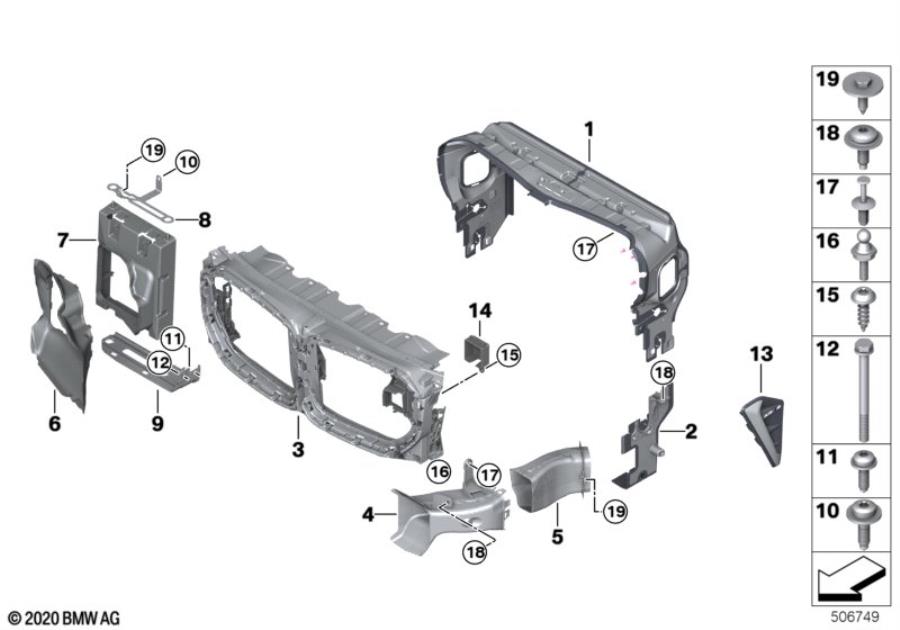 Diagram Air ducts for your 2018 BMW X2   