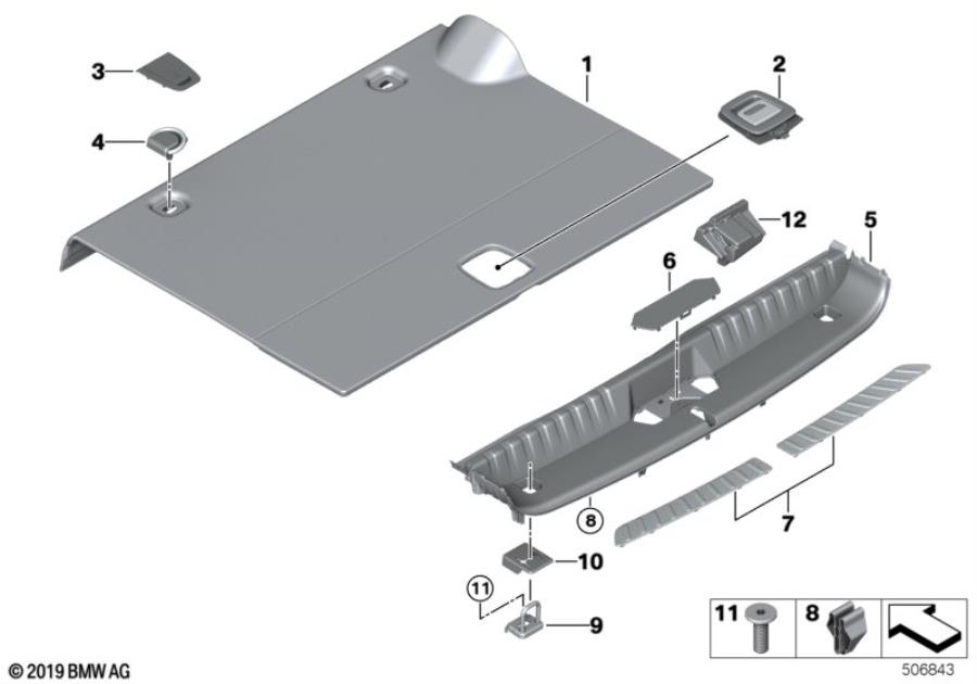 Diagram Cargo area floor covering, PHEV for your BMW