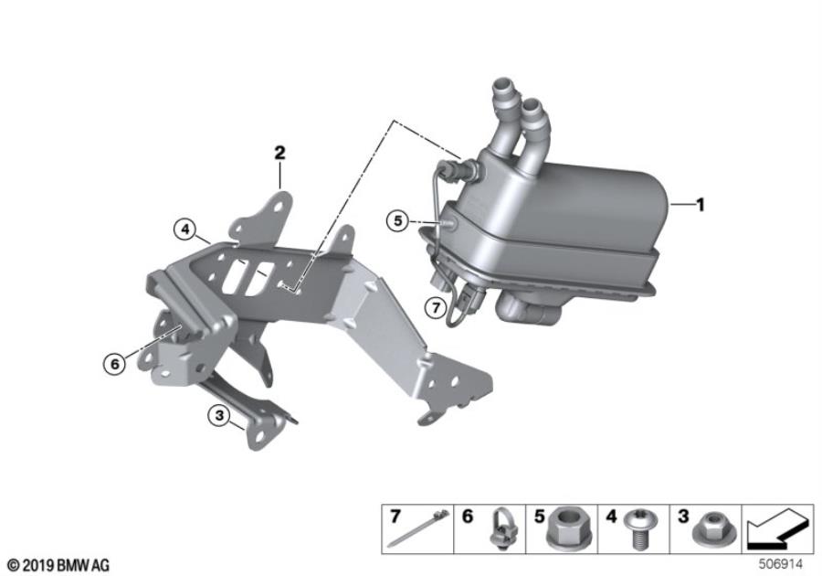 Diagram Electric auxiliary heater for your 2021 BMW M760iX   