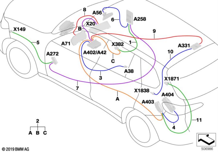 Diagram Repair cable, Ethernet for your BMW X5  