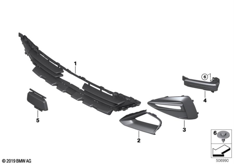 Diagram Trim, decor elements, front for your BMW