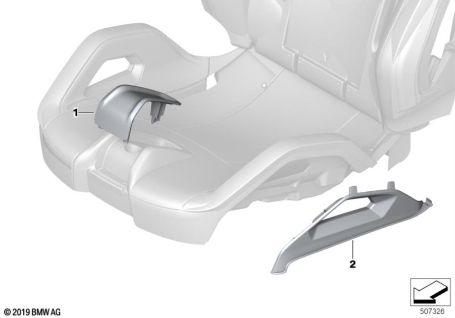 Diagram Seat front seat coverings for your 2014 BMW M6   