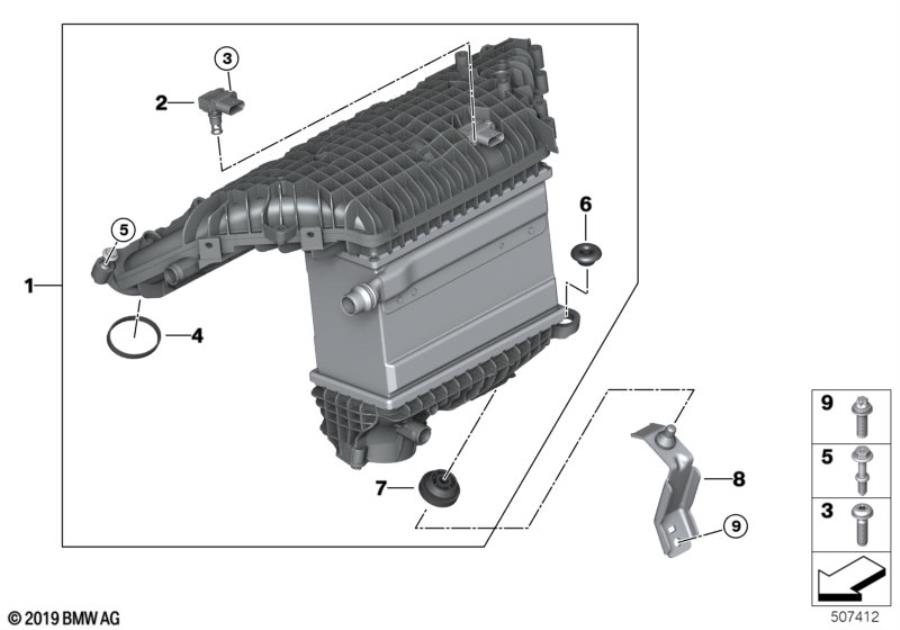 Diagram Charge-air cooler for your 2020 BMW X4  30iX 