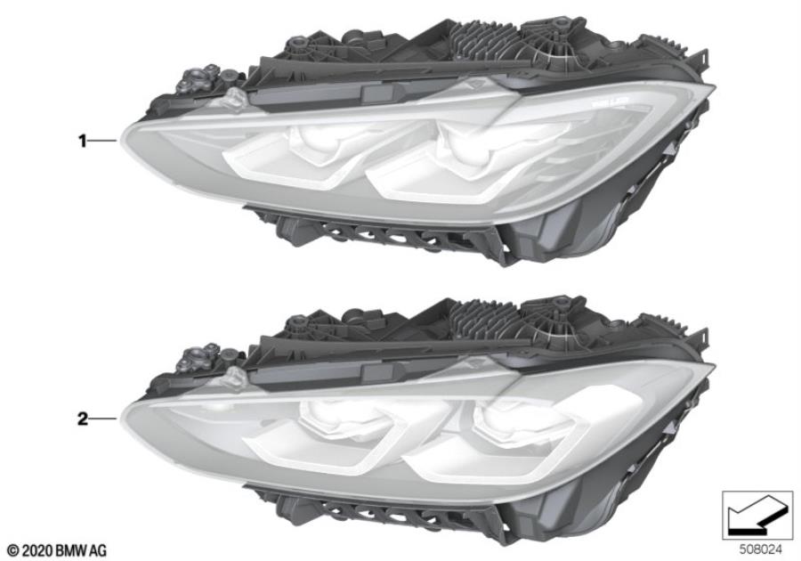 Diagram Headlight for your 2010 BMW M6   