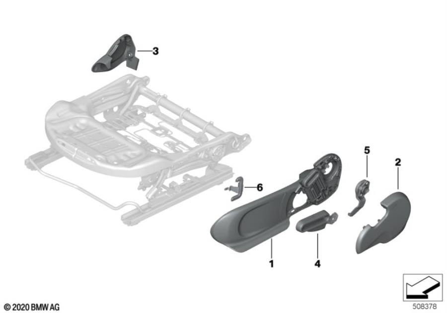 Diagram Seat front seat coverings for your MINI