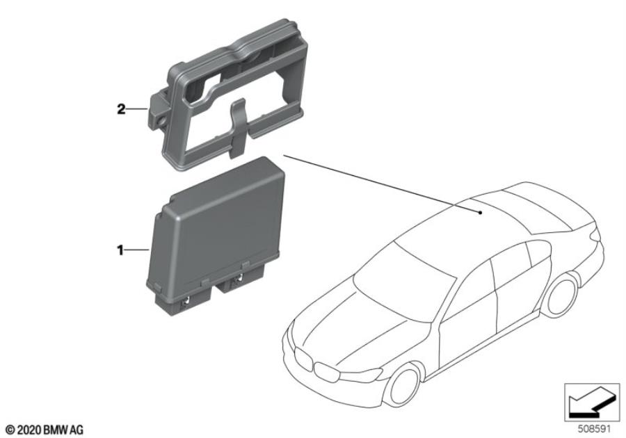 Diagram Control unit ultrasonic sensor for your 2006 BMW M6   