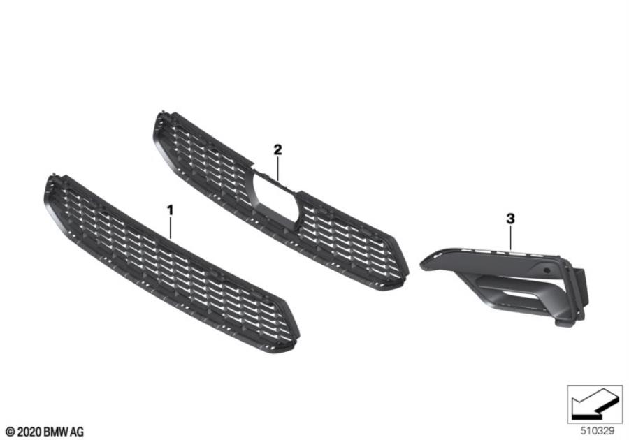 Diagram M trim decor elements, front for your 2010 BMW Hybrid 7L   