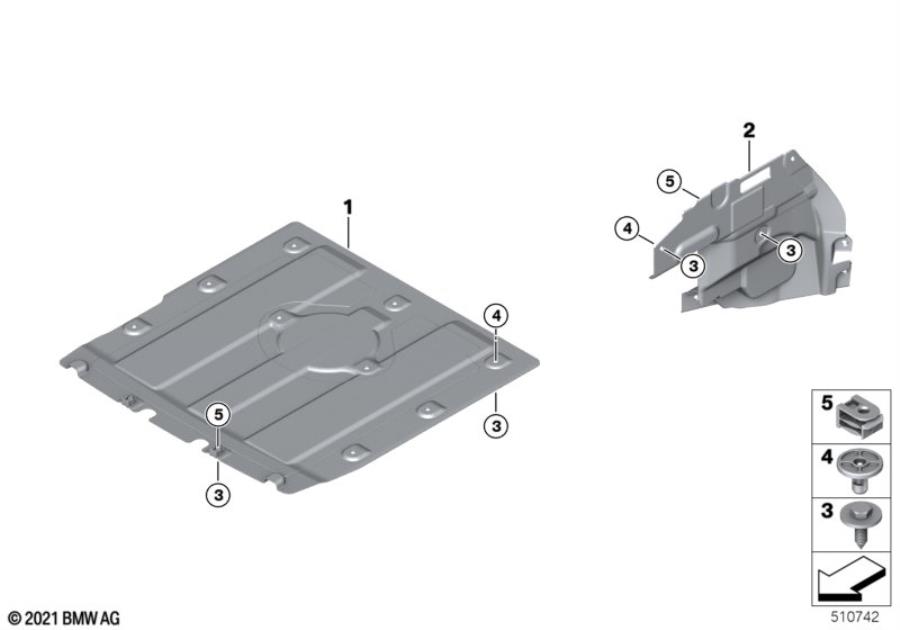 Diagram Underhood shield for your BMW M6  