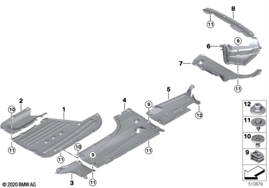 Diagram Underfloor coating for your BMW