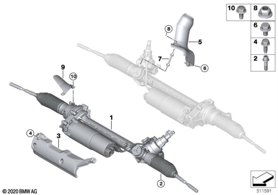 Diagram Electrical steering for your 2010 BMW M6   