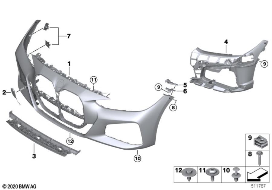 Diagram M Trim, front for your 2016 BMW M6   