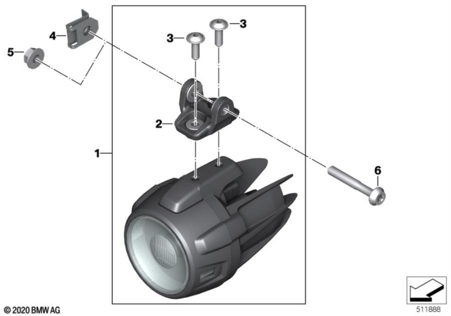 02LED auxiliary headlight 