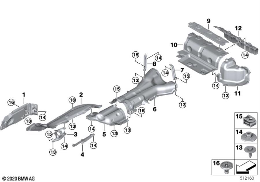 Diagram Heat insulation for your BMW M6  