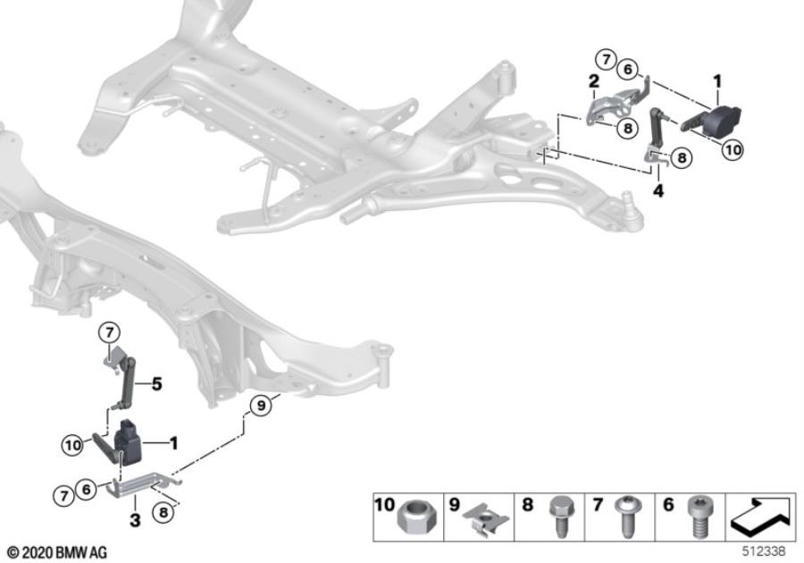 Diagram Headlight vertical aim control sensor for your MINI