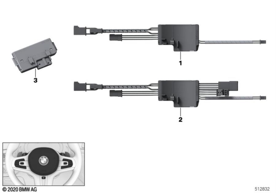 Diagram Steering wheel electronic control for your 2018 BMW M2   