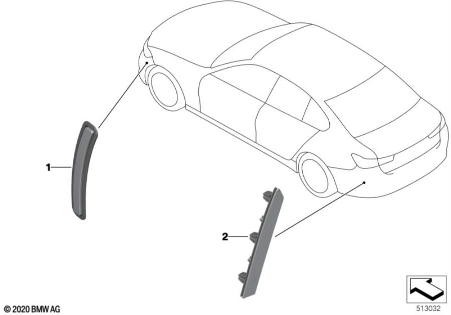 Diagram Reflector for your 2015 BMW M6   