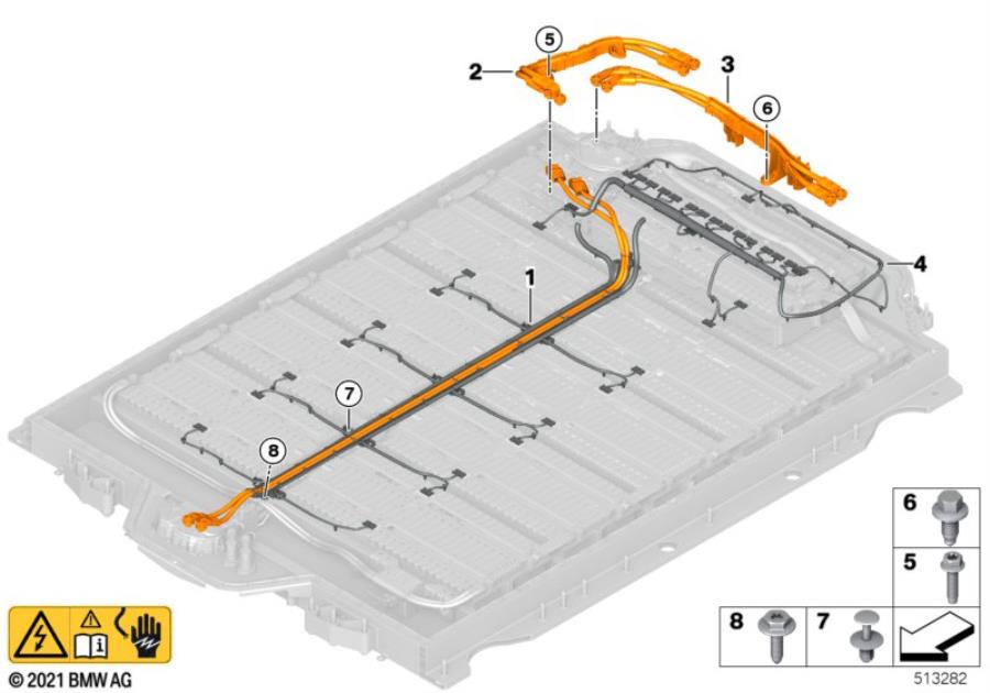 Diagram High-voltage battery wiring harness for your 2020 BMW Z4   