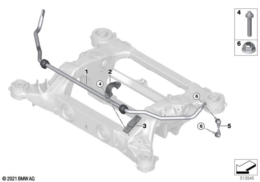 Diagram Stabilizer, rear for your BMW