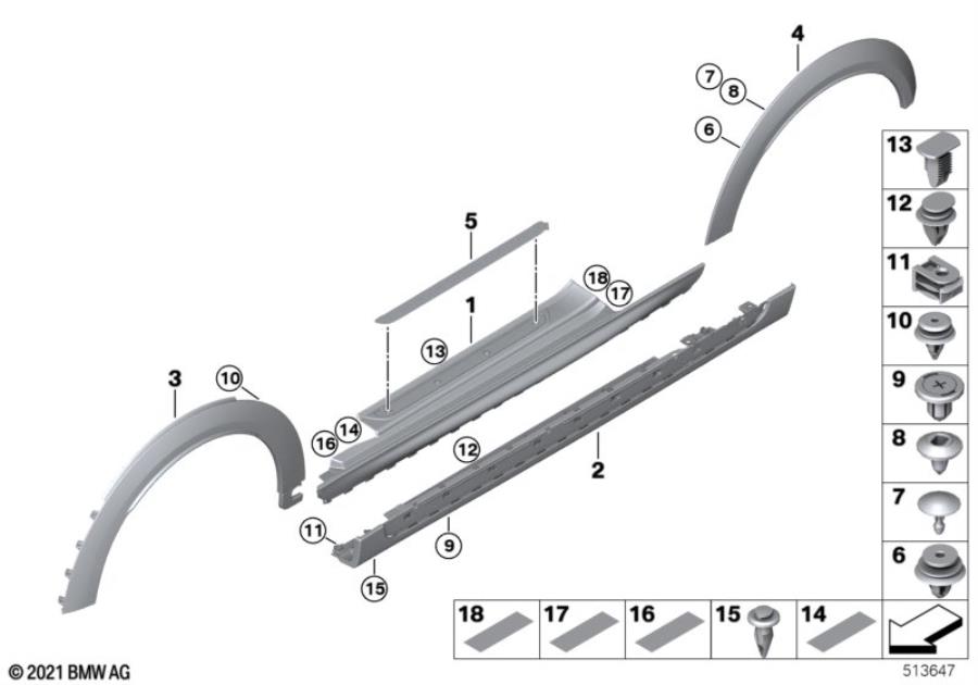 Diagram Black Band JCW for your MINI