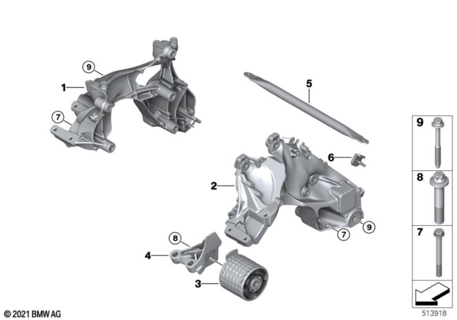 Diagram Engine Suspension for your BMW