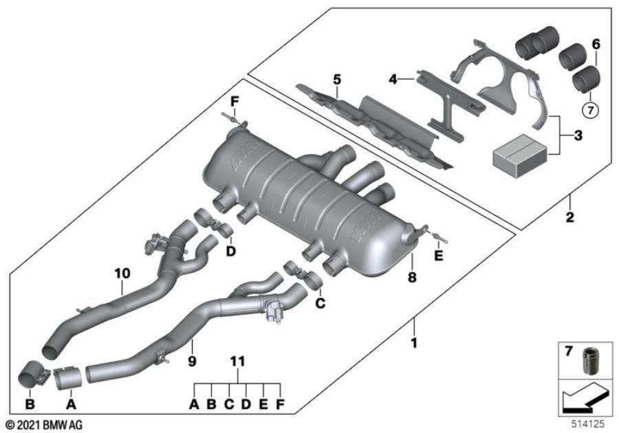 Diagram M Performance Parts for your 2012 BMW M3   