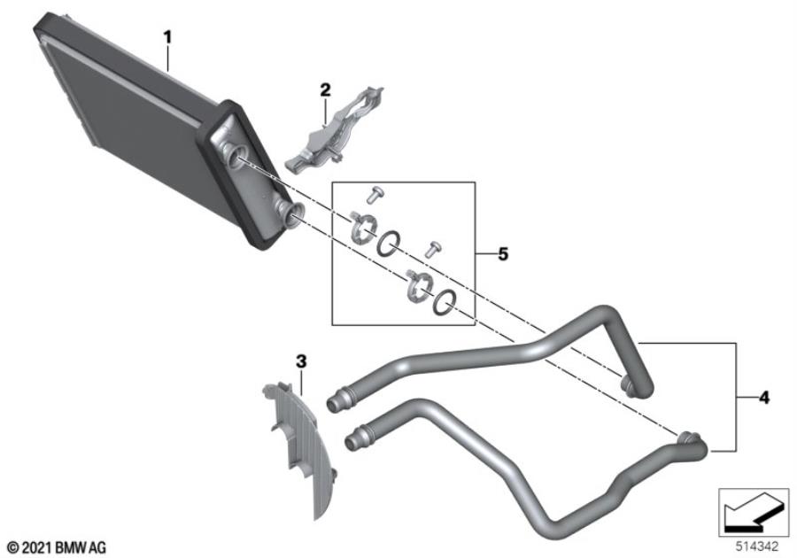 Diagram Heat exchanger for your 1988 BMW M6   