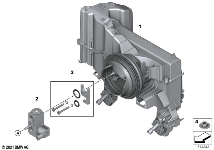 Diagram Evaporator / Expansion valve for your 1988 BMW M6   