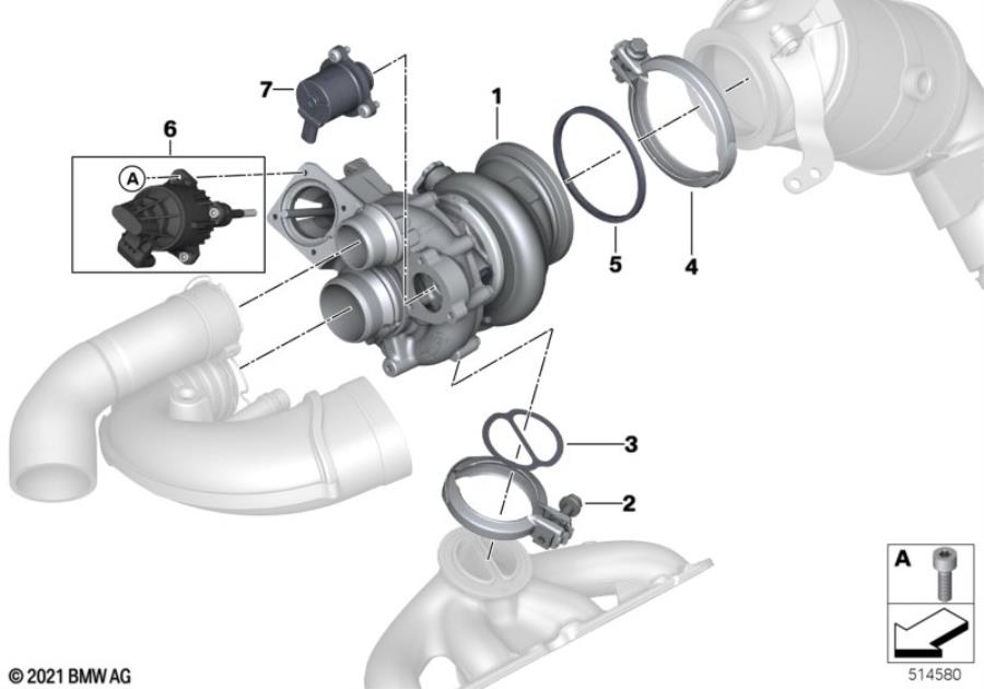 Diagram Turbocharger for your BMW