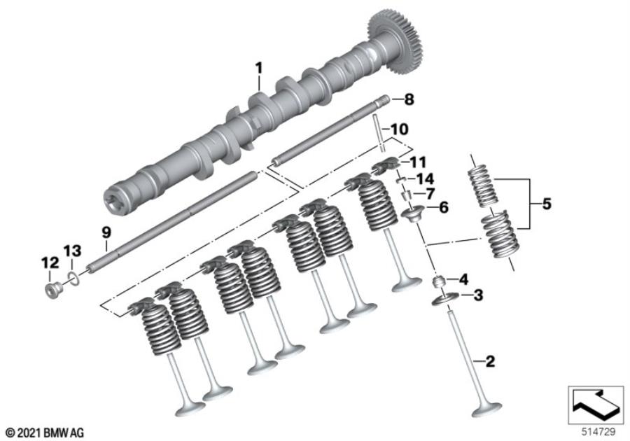 14Valve timing gear, camshaft, outlethttps://images.simplepart.com/images/parts/BMW/fullsize/514729.jpg