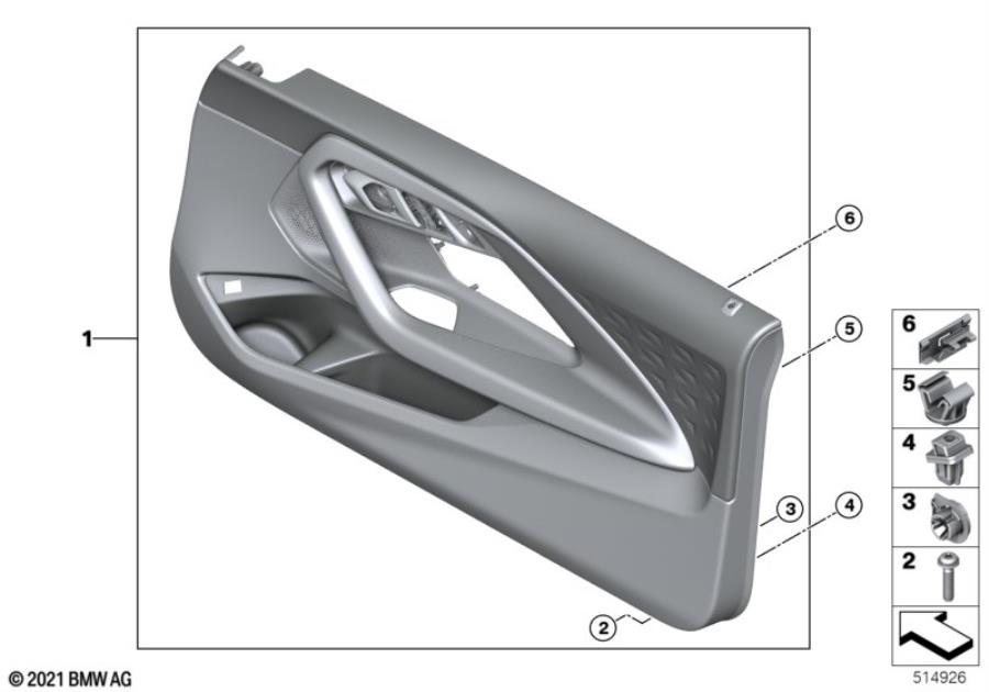 Diagram Door trim panel for your 2023 BMW X3  30eX 