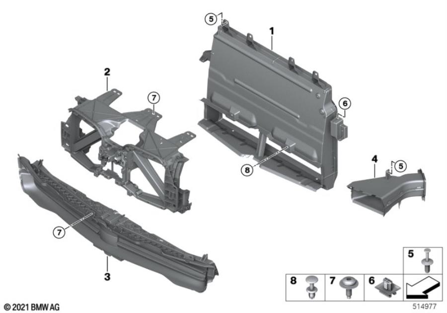 Diagram Air ducts for your 2017 BMW M6   